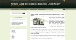 Desktop Screenshot of onlineworkfromhomebusinessopportunity.org